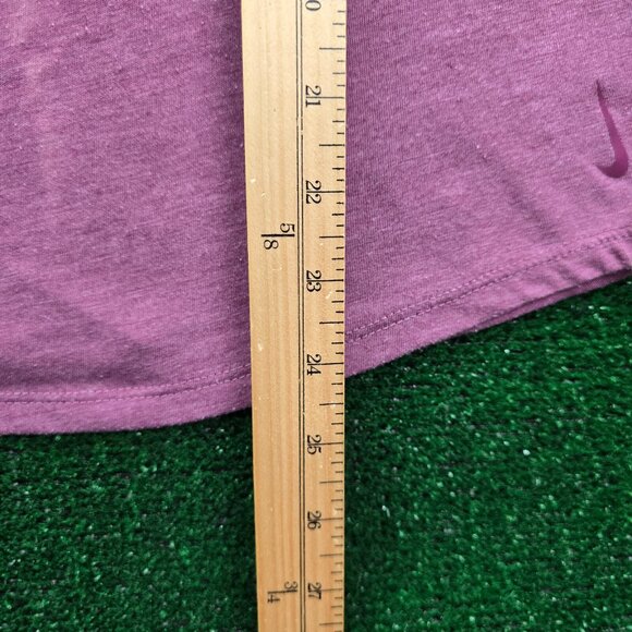 Nike Womens Tank Top XS Purple Dri Fit Yoga Twisted Keyhole Gym Athletic Running - Picture 5 of 9